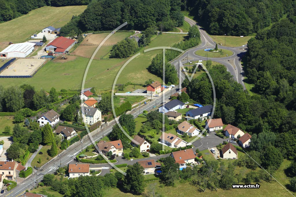 Photo arienne de Luxeuil-les-Bains (Quartier de la Rue de Grammont)