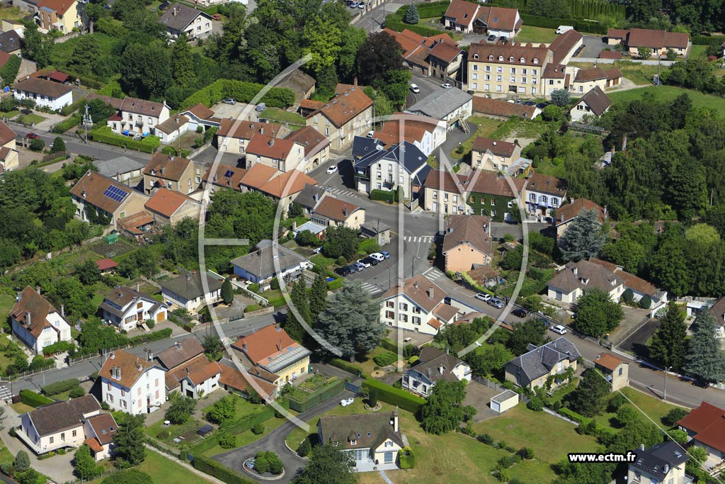 Photo arienne de Luxeuil-les-Bains (Rue Aristide Briand)