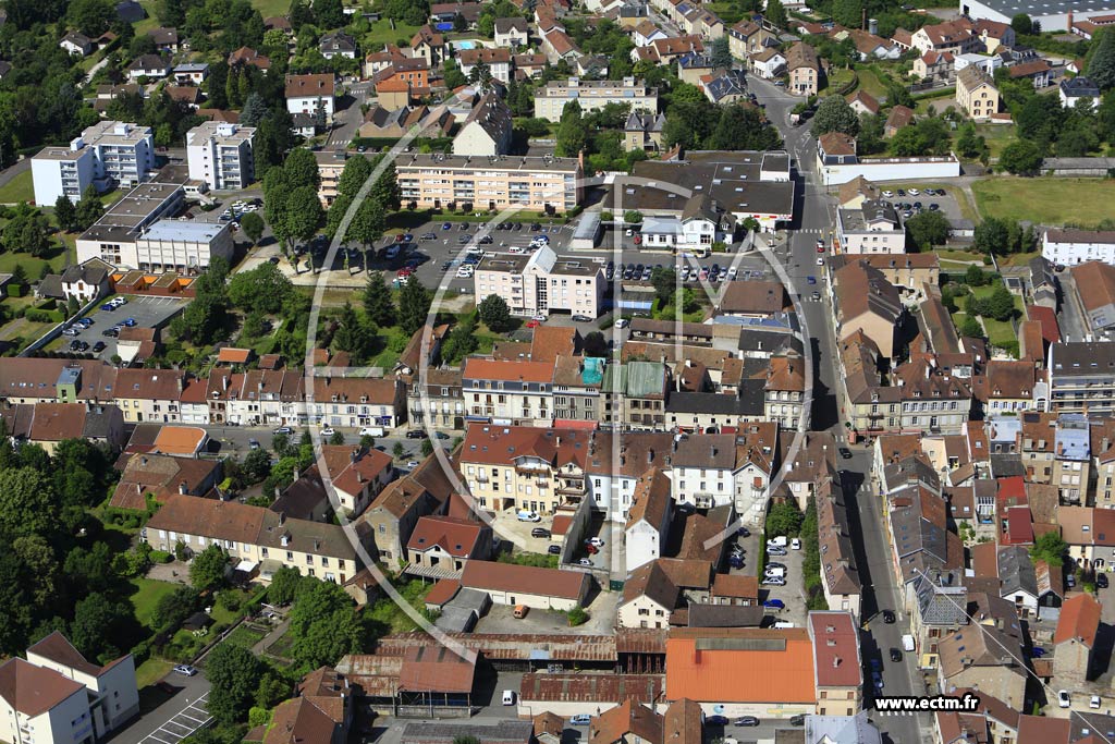 Photo arienne de Luxeuil-les-Bains (Rue Aristide Briand)