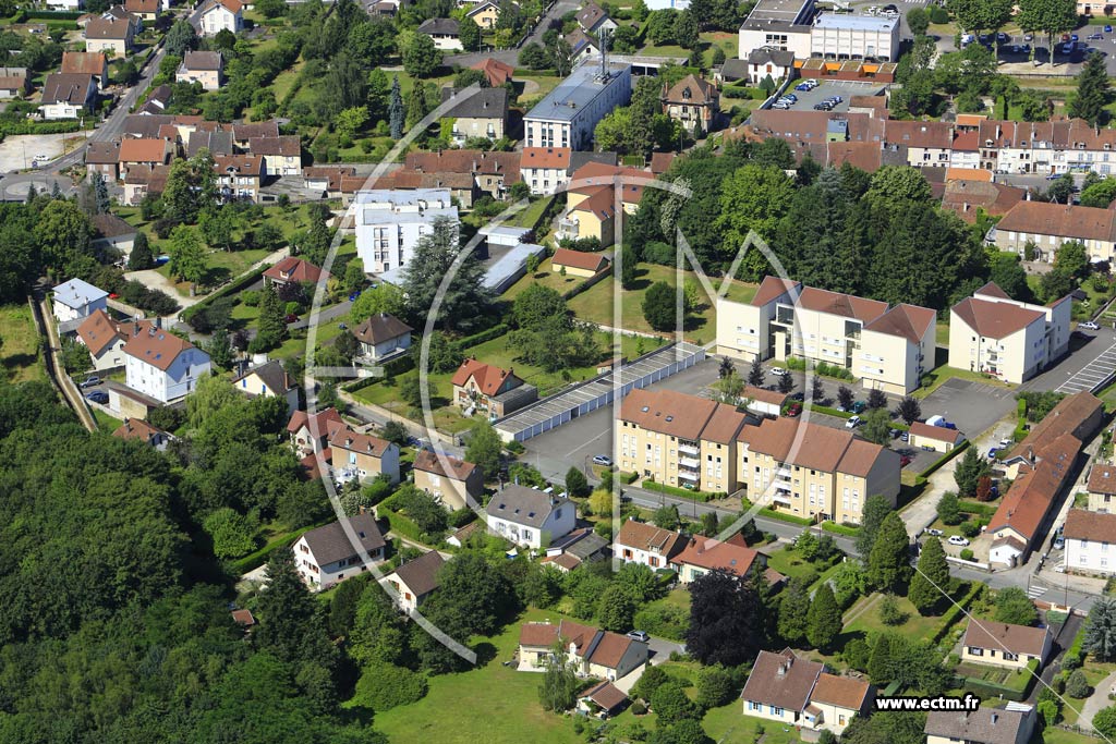 Photo arienne de Luxeuil-les-Bains (Rue de la Madeleine)