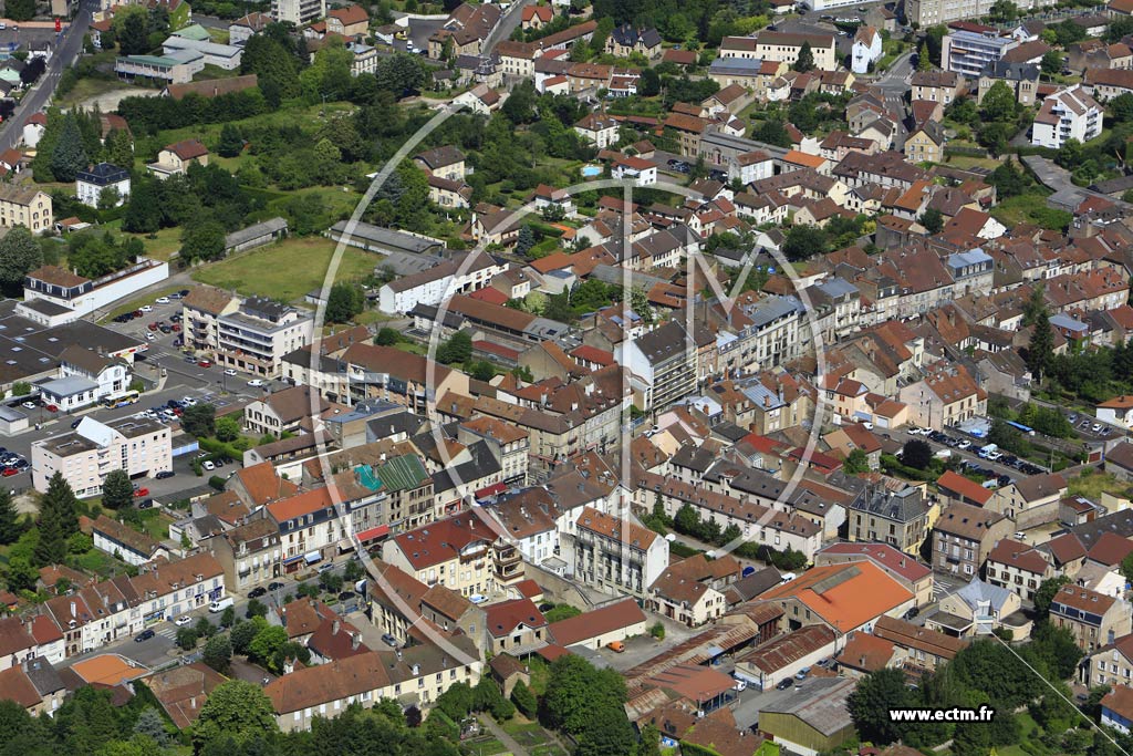 Photo arienne de Luxeuil-les-Bains (Rue Jules Jeanneney)