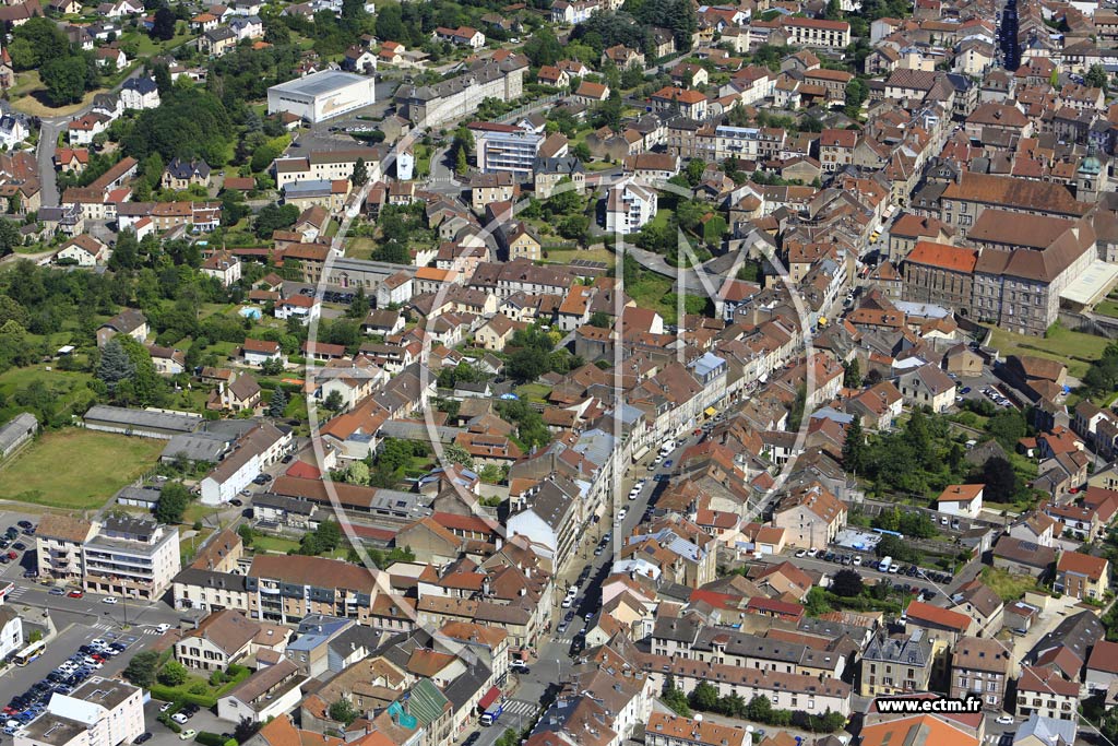 Photo arienne de Luxeuil-les-Bains (Rue Jules Jeanneney)