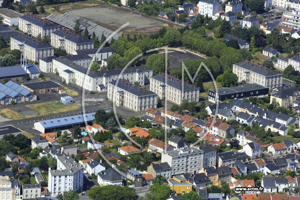 Photo arienne de Nantes (Quartier de la Caserne Lamoricire)