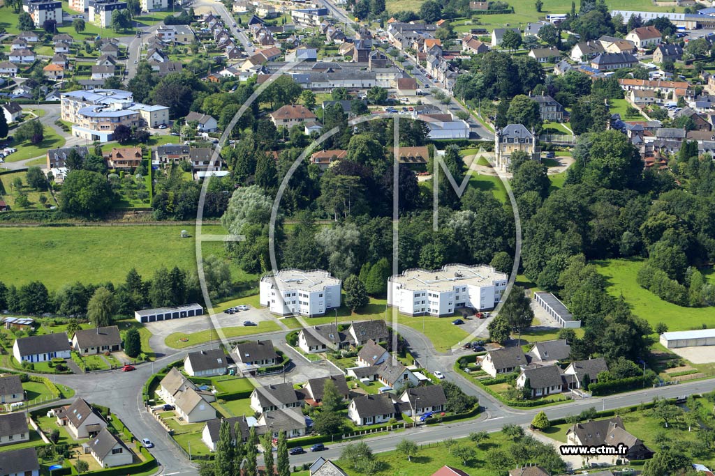 Photo arienne de Blangy-sur-Bresle (Quartier de la Rue du Marais)