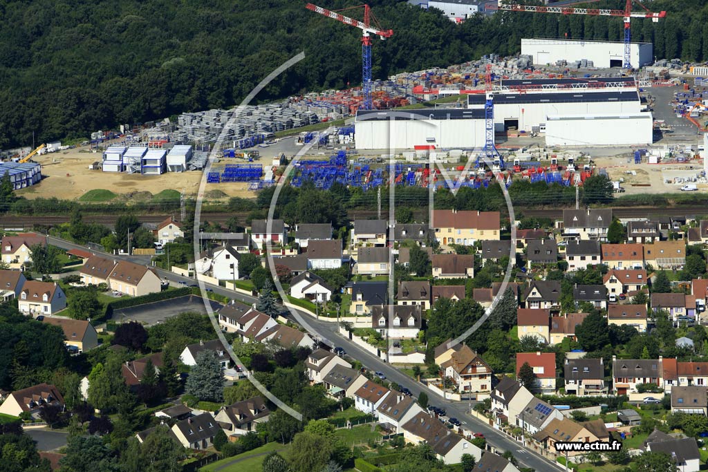 Photo arienne de Marolles-en-Hurepoix (les Terrains Jardins)