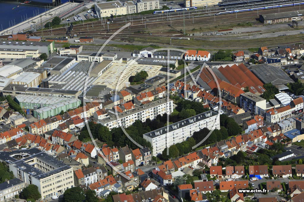 Photo arienne de Boulogne-sur-Mer (la Madeleine)