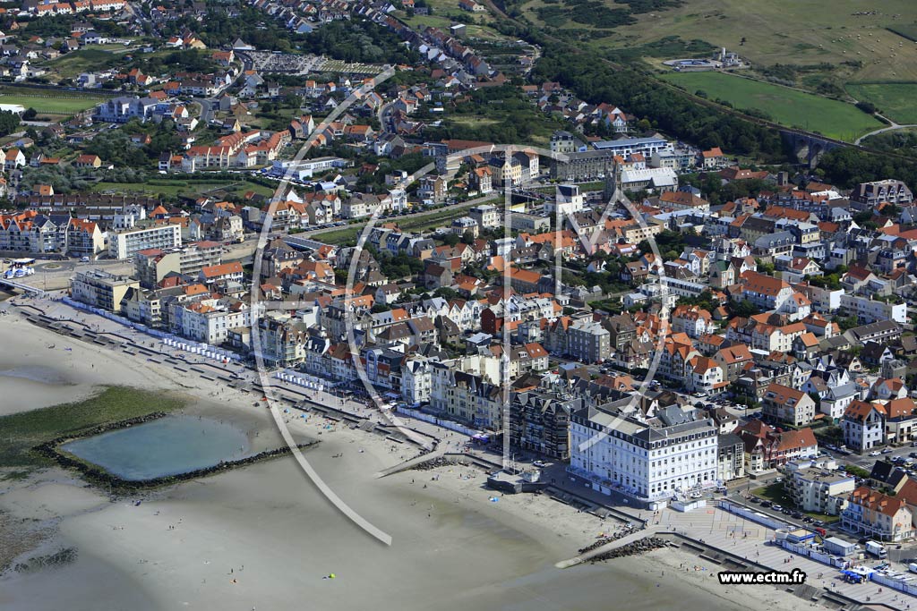 Photo arienne de Wimereux (Front de Mer)