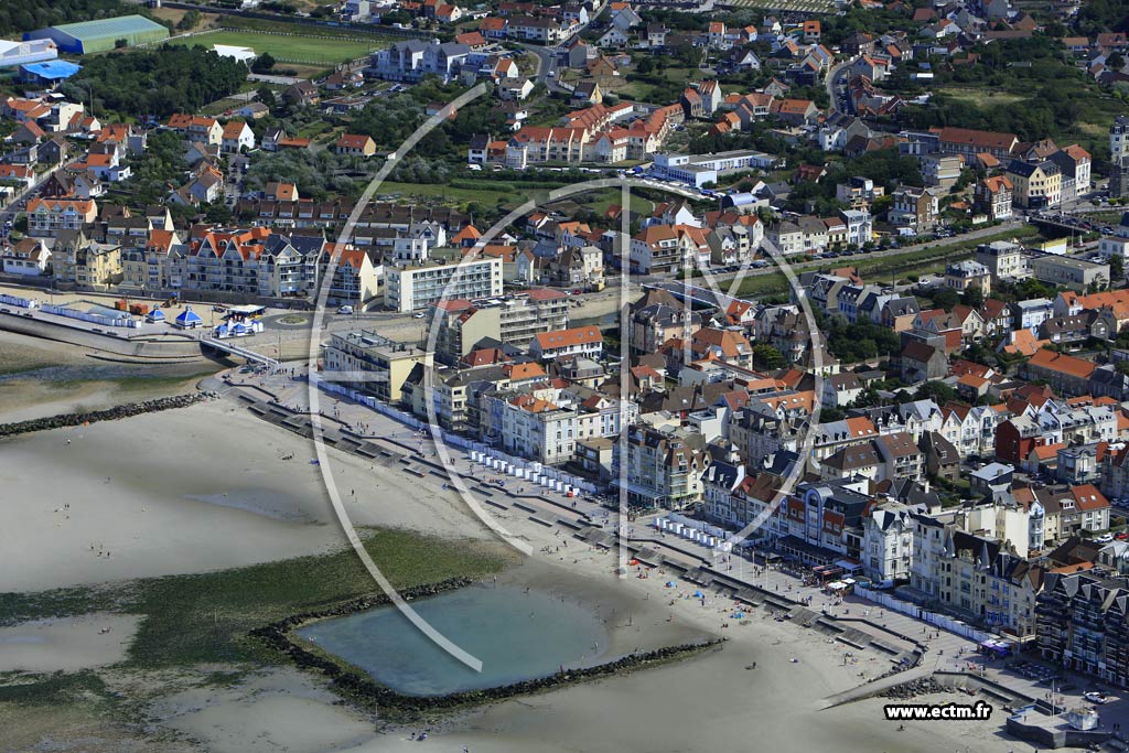 Photo arienne de Wimereux (Front de Mer)