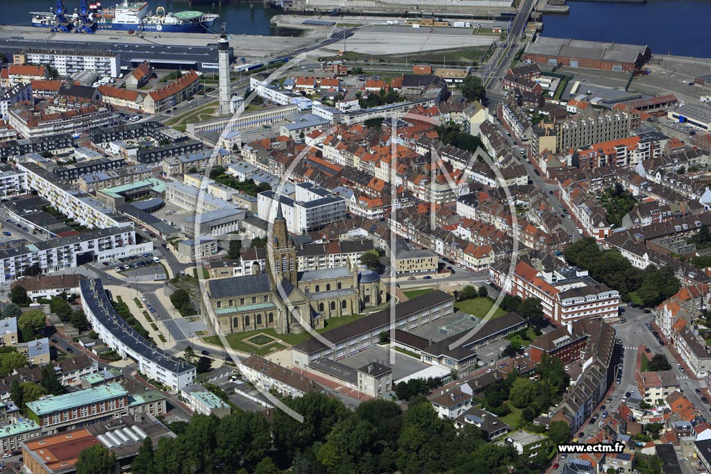 Photo arienne de Calais (Calais Nord)