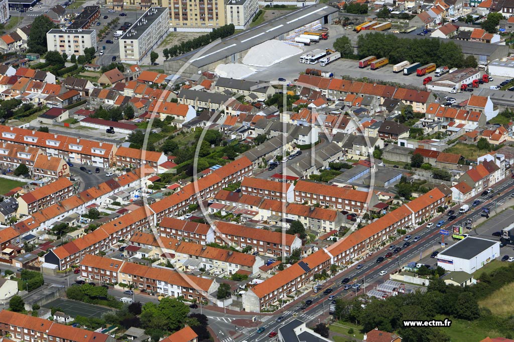 Photo arienne de Calais (Quartier du Fort-Nieulay)