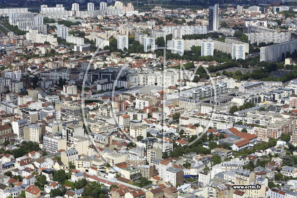 Photo arienne de Asnires-sur-Seine (Voltaire)