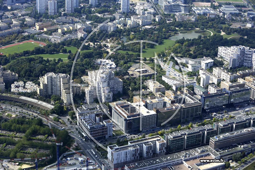 Photo arienne de Nanterre (Parc Dpartemental Andr Malraux)