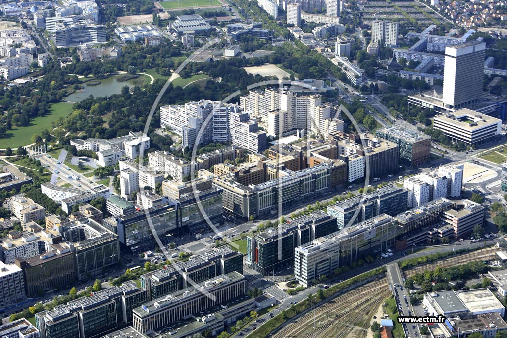 Photo arienne de Nanterre (Parc Dpartemental Andr Malraux)