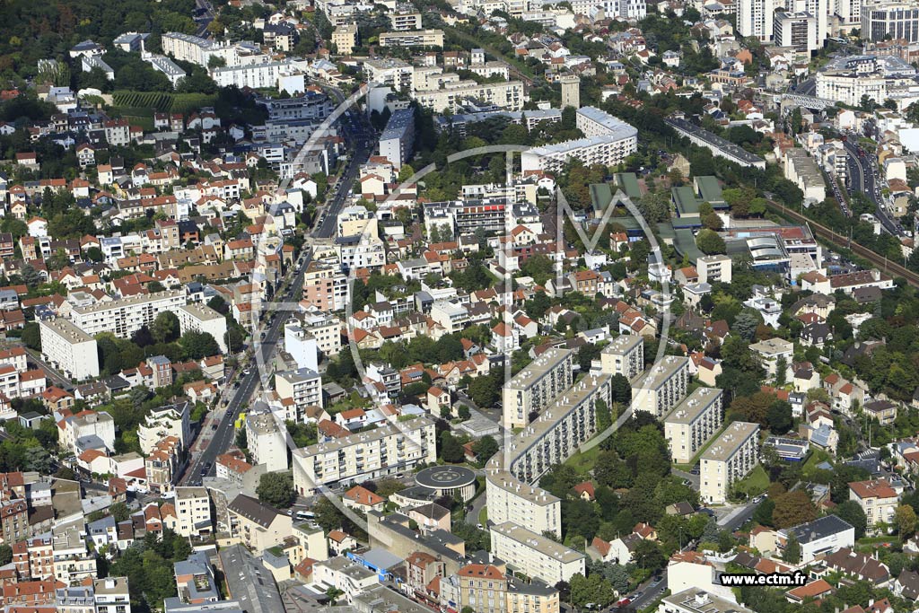 Photo arienne de Suresnes (Plateau Ouest)