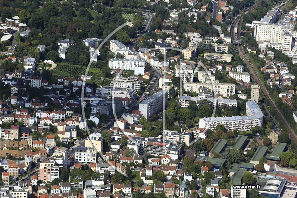 Photo arienne de Suresnes (Plateau Ouest)