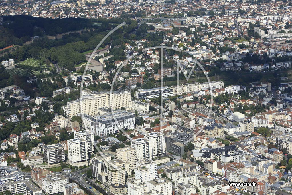 Photo arienne de Suresnes (Quartier du Quai Gallieni)