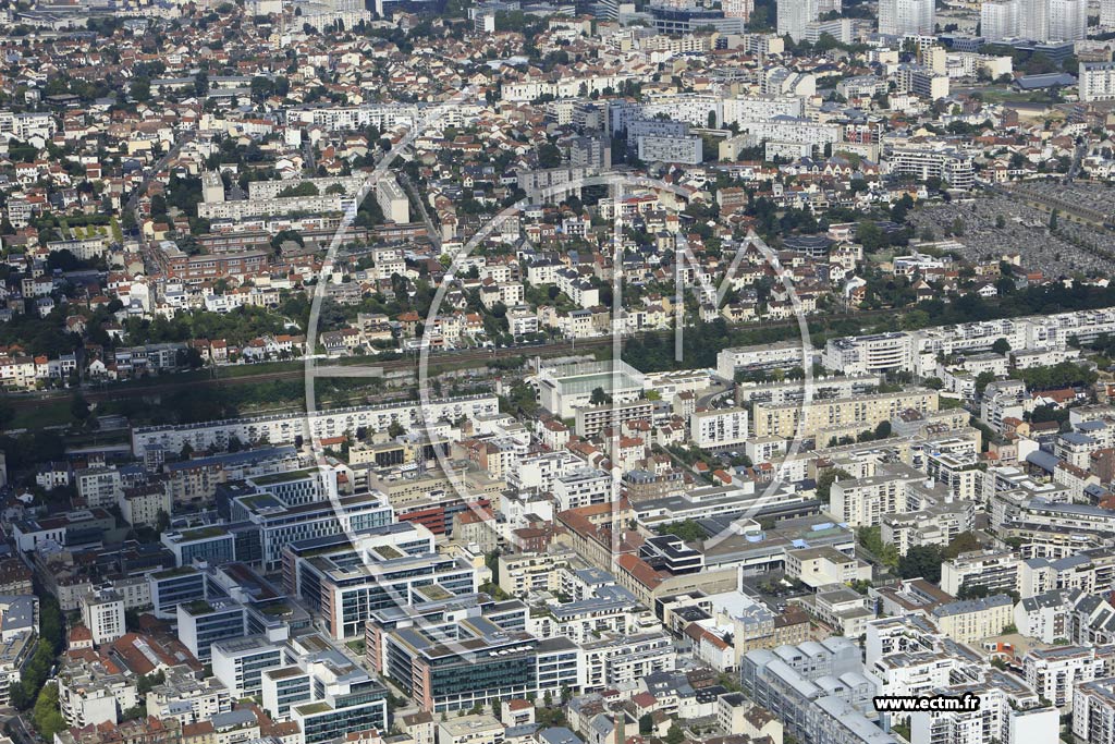 Photo arienne de Suresnes (Quartier du Quai Gallieni)