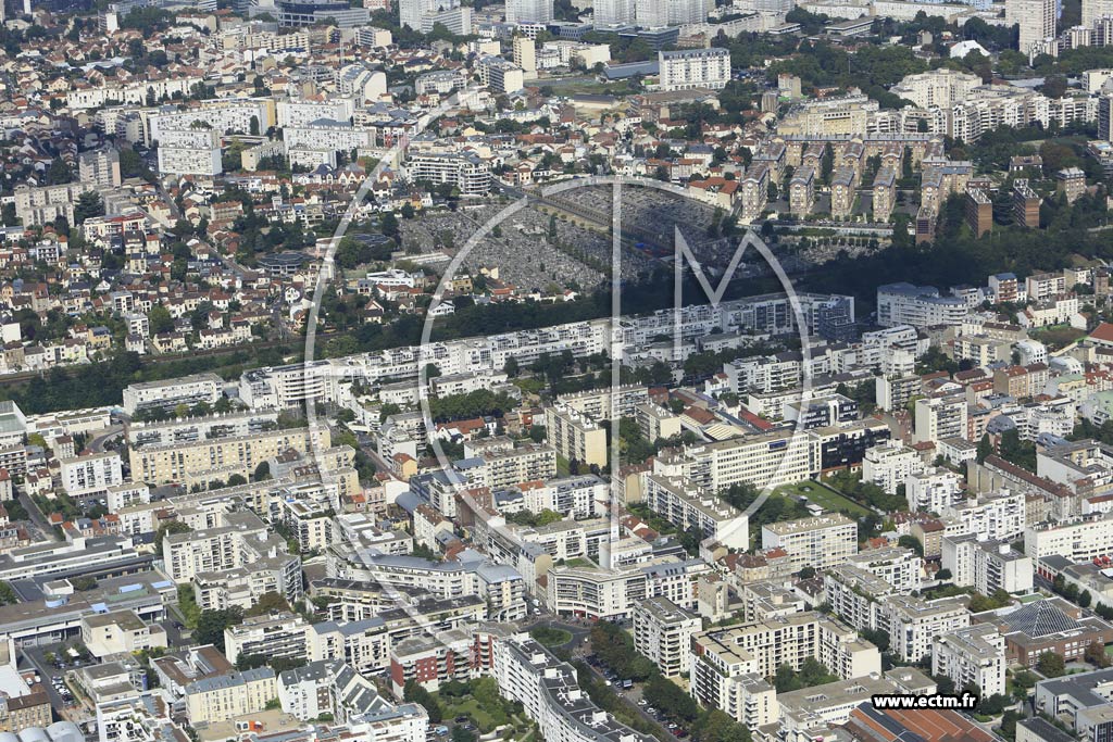 Photo arienne de Suresnes (Quartier du Quai Gallieni)