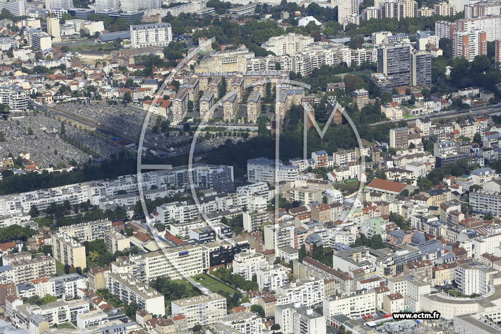 Photo arienne de Suresnes (Quartier du Quai Gallieni)