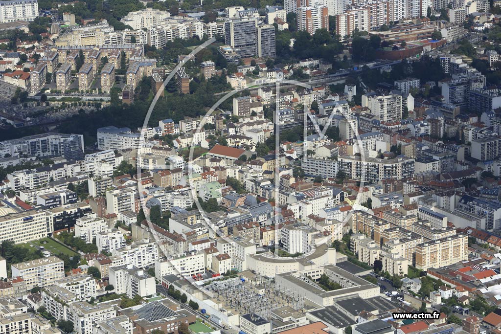 Photo arienne de Suresnes (Quartier du Quai Gallieni)