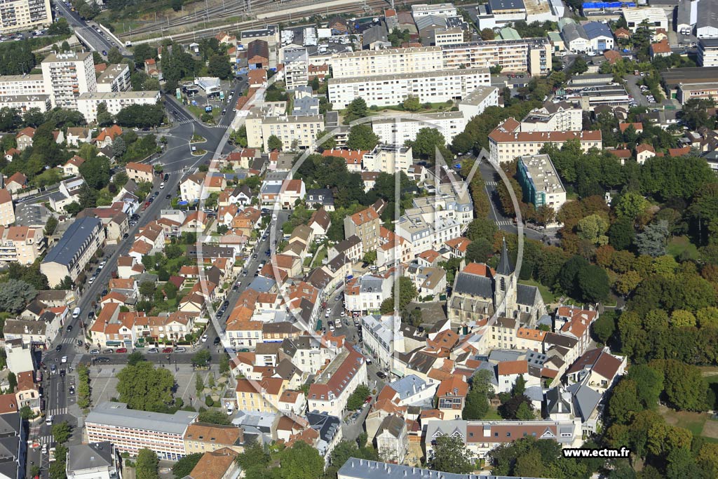 Photo arienne de Bagneux (Centre-Ville)