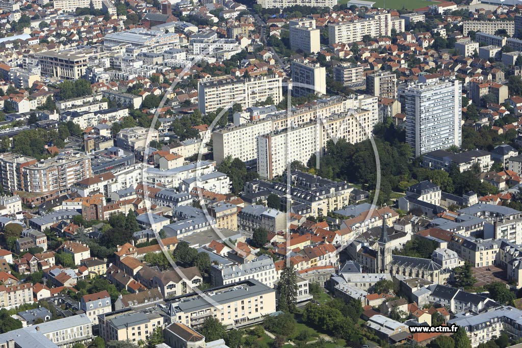 Photo arienne de Chtillon (Vieux Bourg - Malraux)