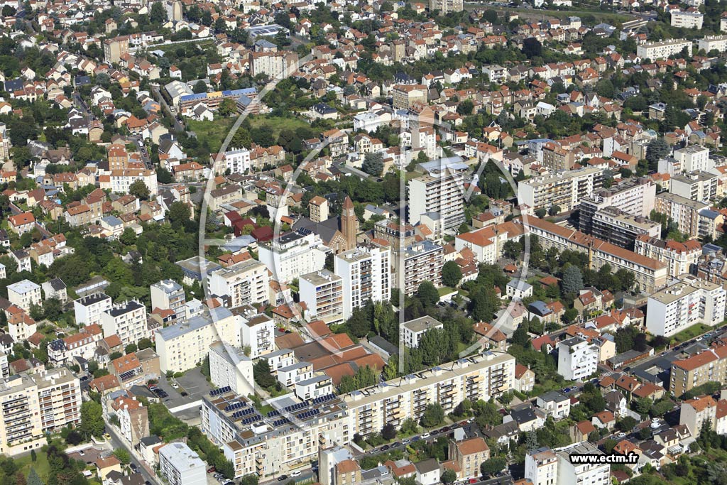 Photo arienne de Clamart (Quartier Gare)