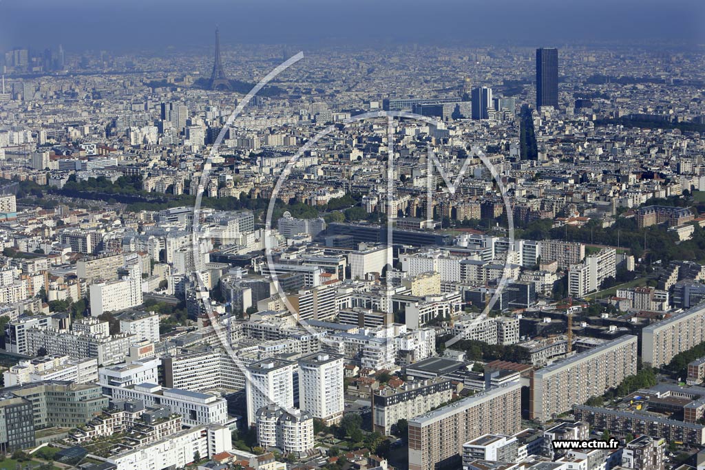 Photo arienne de Montrouge (la Vanne)