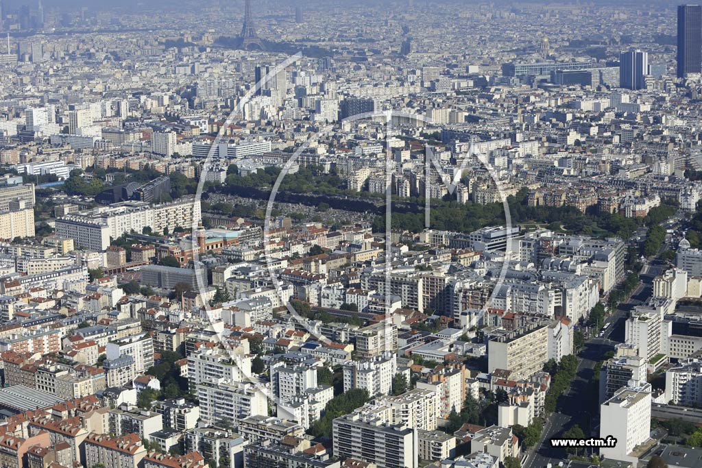 Photo arienne de Montrouge (la Vanne)