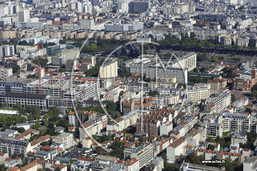 Photo arienne de Montrouge (Portes de Montrouge)