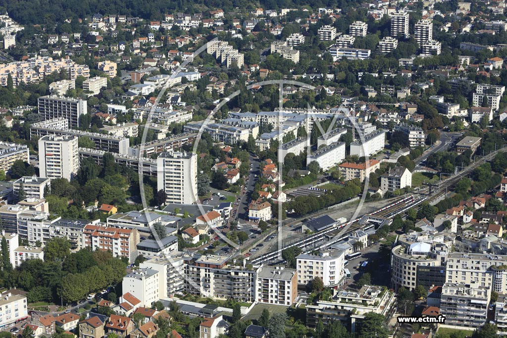 Photo arienne de Sceaux (Quartier de la Gare de Robinson)