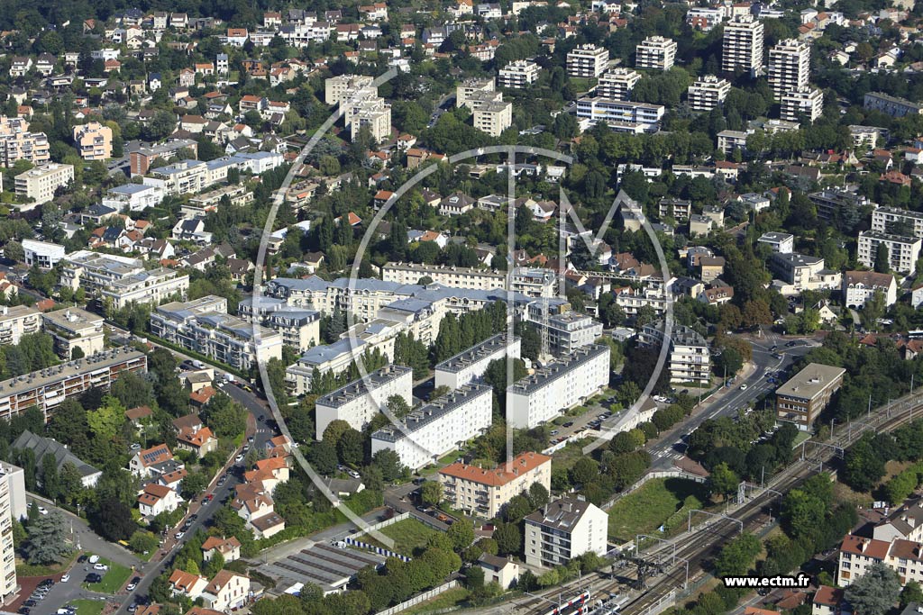 Photo arienne de Sceaux (Quartier de la Gare de Robinson)