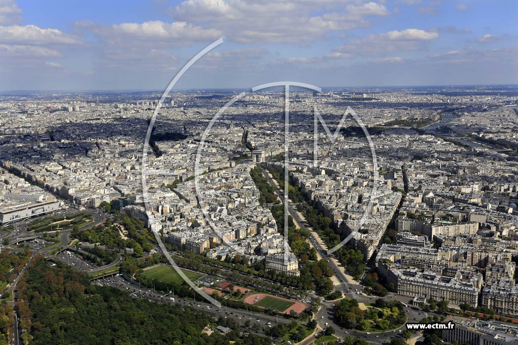 Photo arienne de Paris 16e arr. (Porte Dauphine)