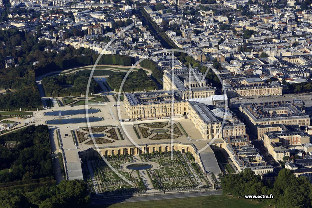 Photo arienne de Versailles (Chteau de Versailles)