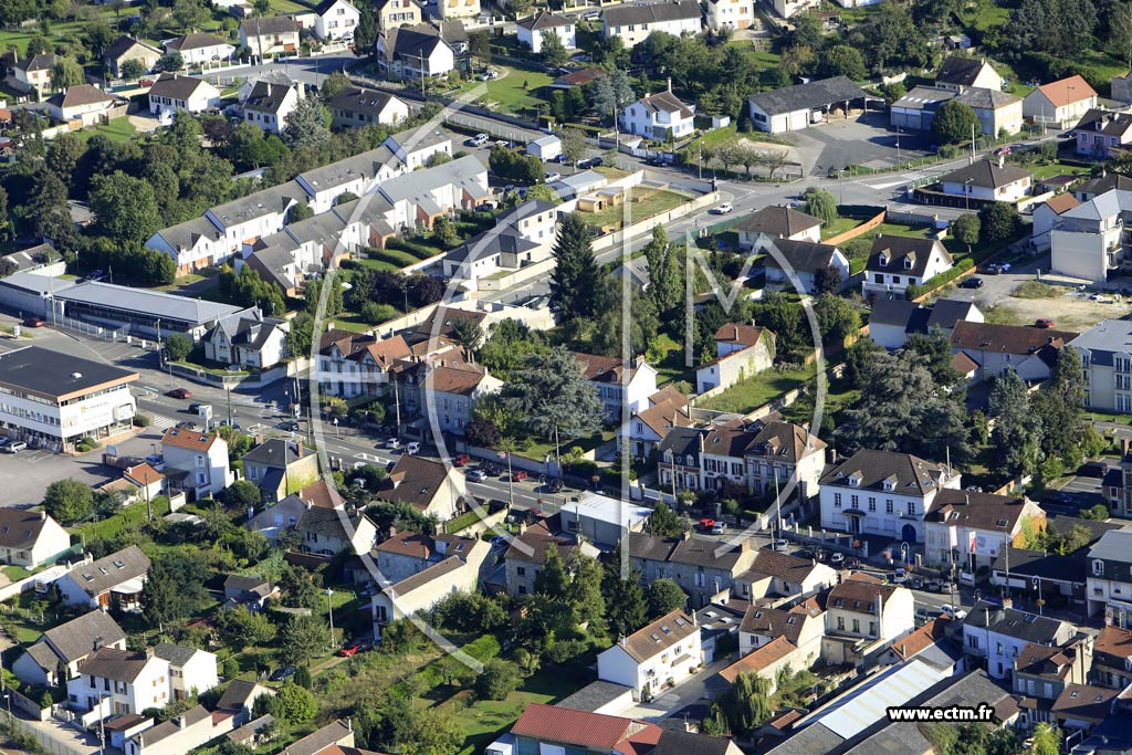 Photo arienne de Bonnires-sur-Seine (Quartier de l'Avenue de la Rpublique)