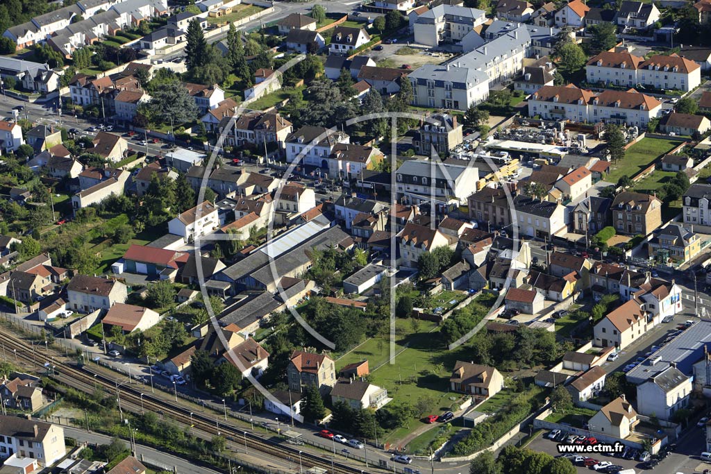 Photo arienne de Bonnires-sur-Seine (Quartier de l'Avenue de la Rpublique)