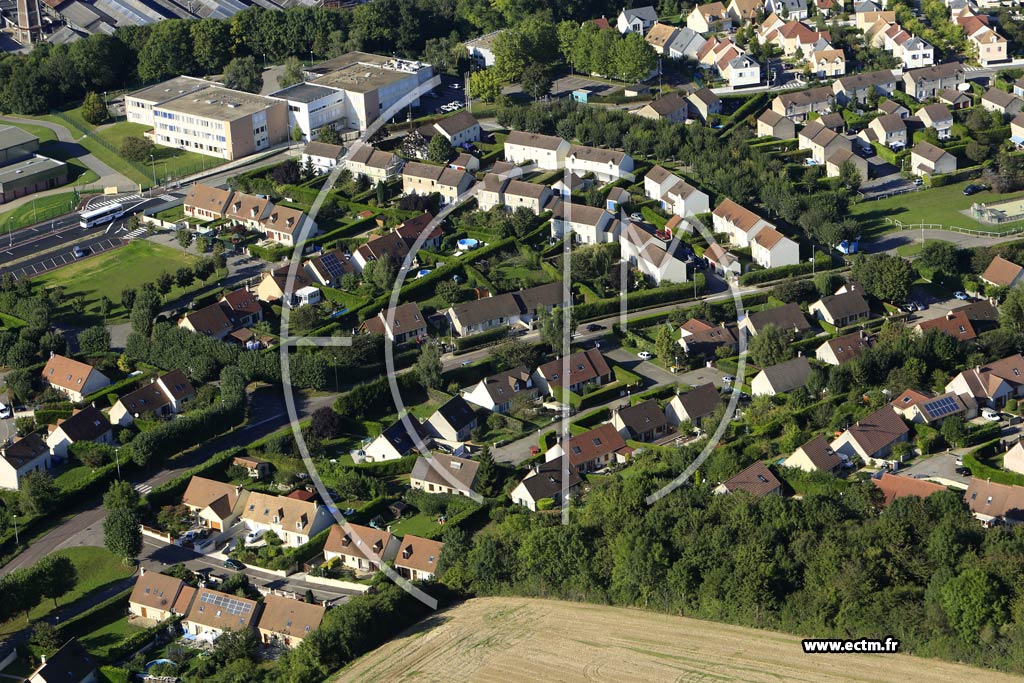 Photo arienne de Bonnires-sur-Seine (Quartier La Croix-du-Mont)