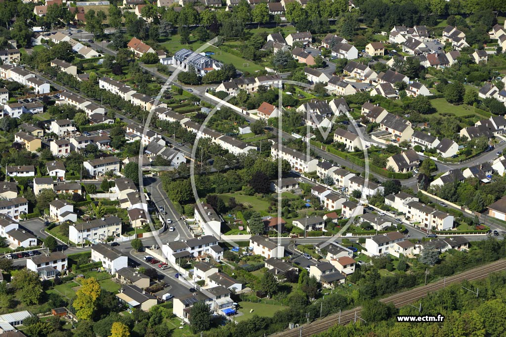 Photo arienne de Gargenville (Quartier de la Rue des Merisiers)