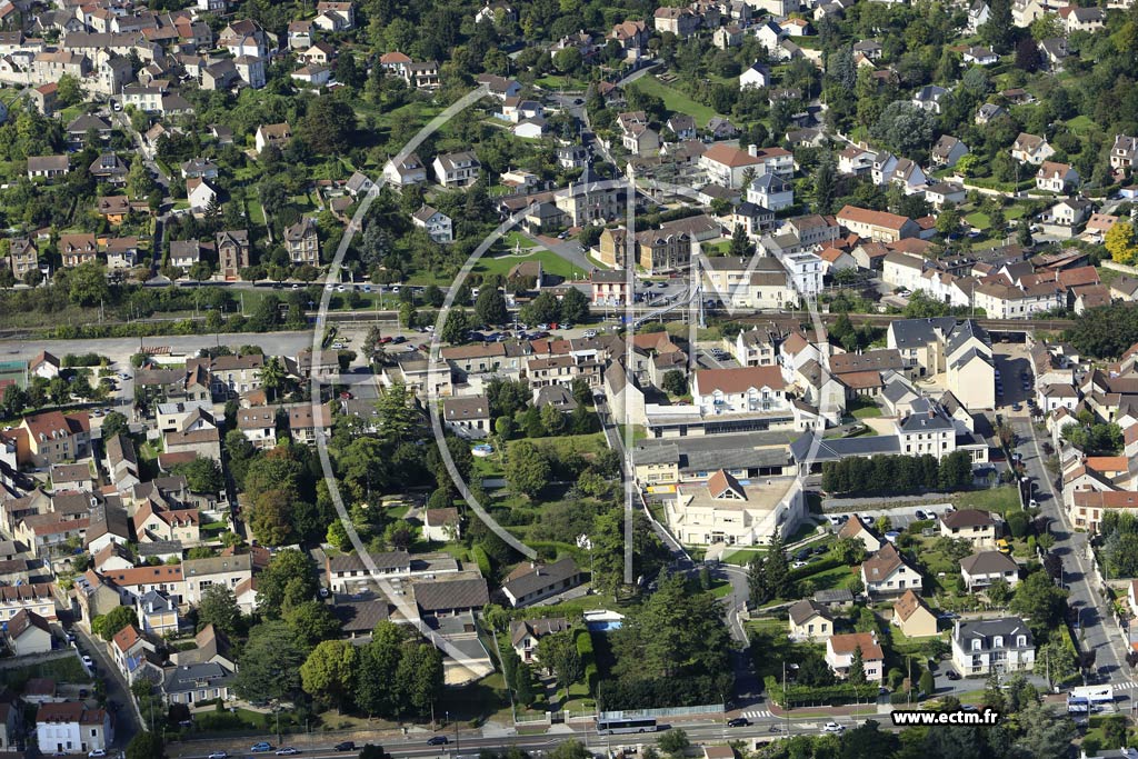 Photo arienne de Juziers (Quartier du Chemin de Contre-Halage)