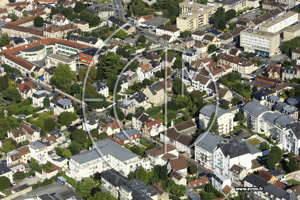 Photo arienne de Mantes-la-Jolie (Quartier de la Rue d'Alsace)