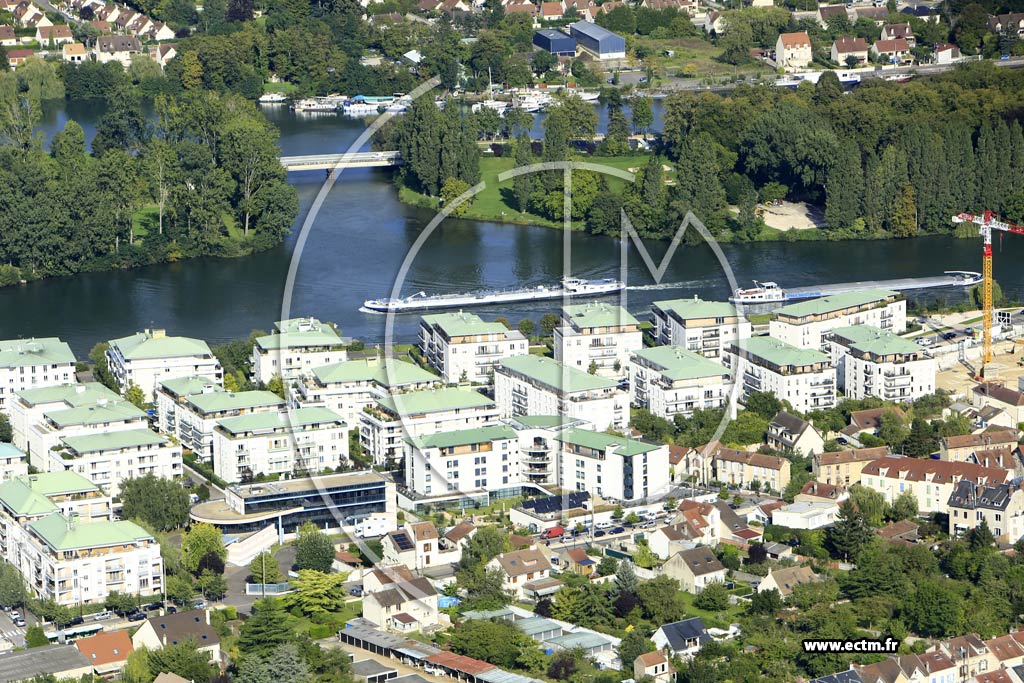 Photo arienne de Mantes-la-Jolie (Quartier de la Rue des coles)