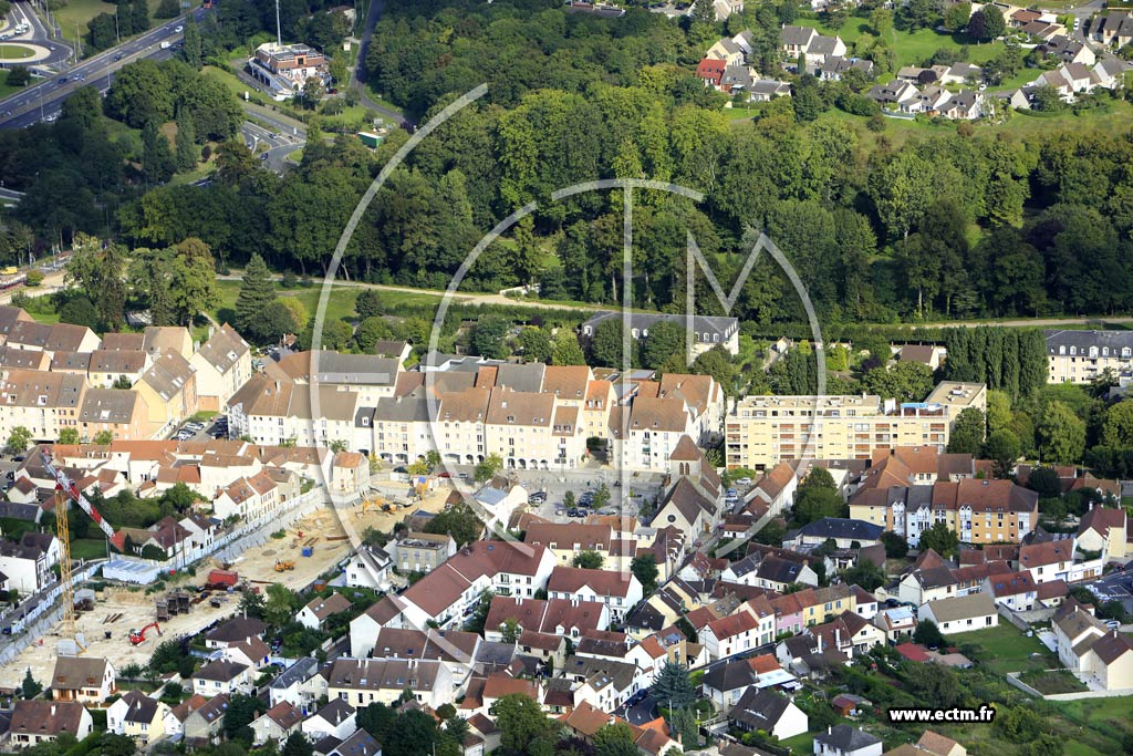 Photo arienne de Mantes-la-Ville (Quartier du Parc de la Valle)