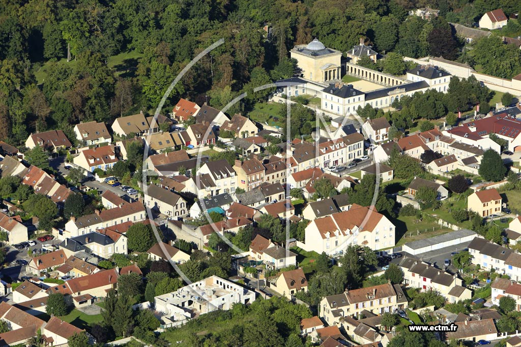 Photo arienne de Rosny-sur-Seine (Quartier du centre-ville)