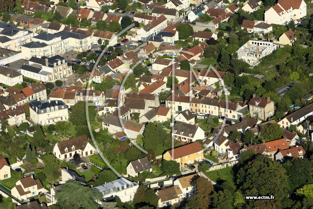 Photo arienne de Rosny-sur-Seine (Quartier du centre-ville)