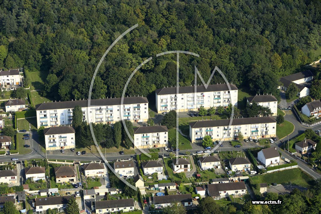 Photo arienne de Bury (Quartier de la Cit Herminie)