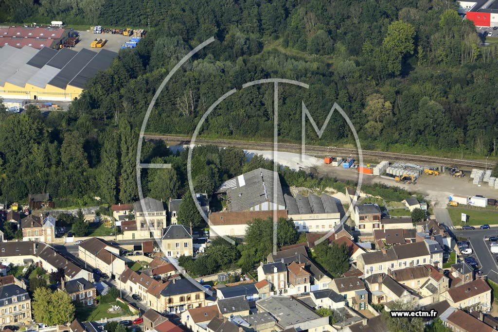 Photo arienne de Mouy (Gare)