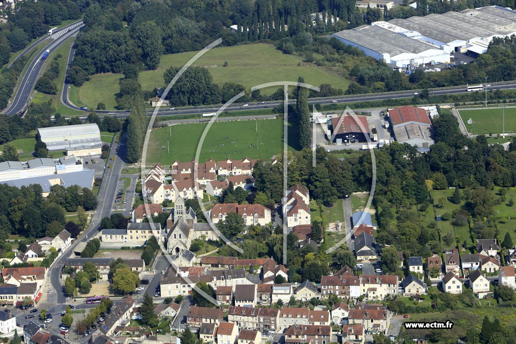 Photo arienne de Nogent-sur-Oise (Royaumont)