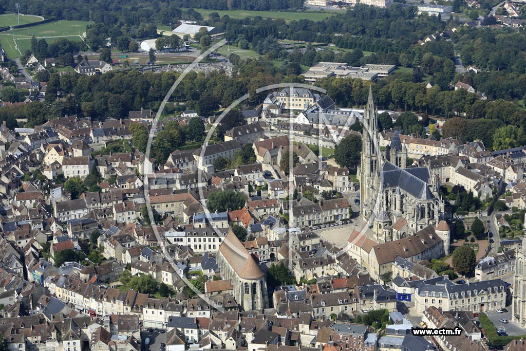 Photo arienne de Senlis (Centre)