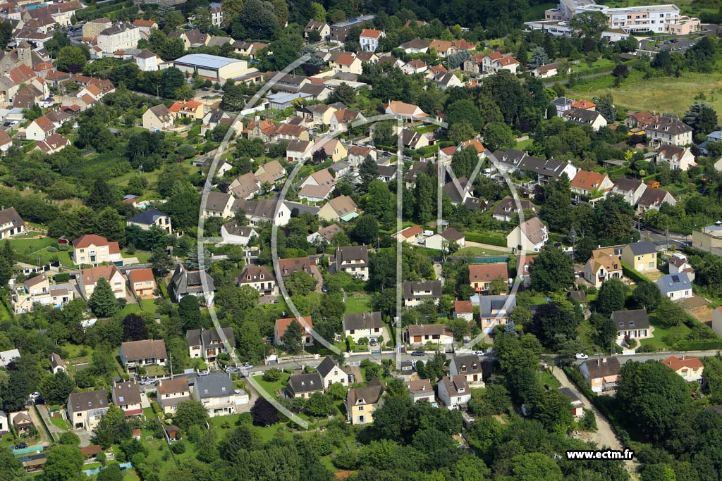 Photo arienne de Mandres-les-Roses (Croix Verte)