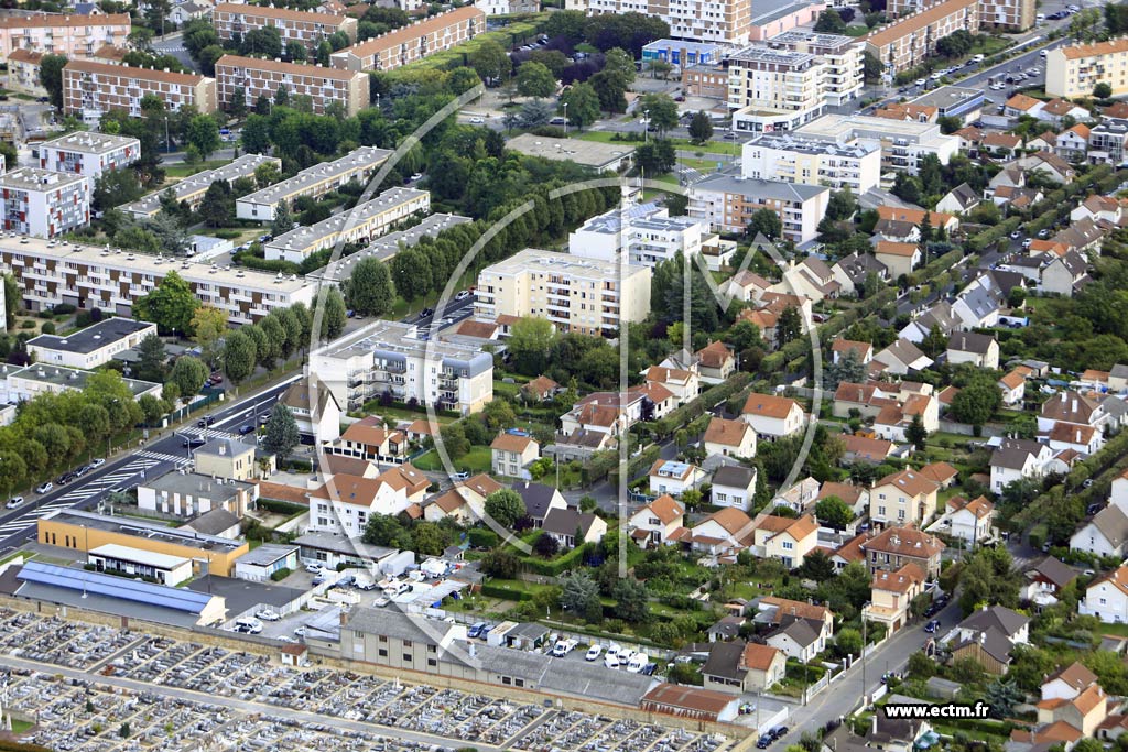 Photo arienne de Vigneux-sur-Seine (les Castors)